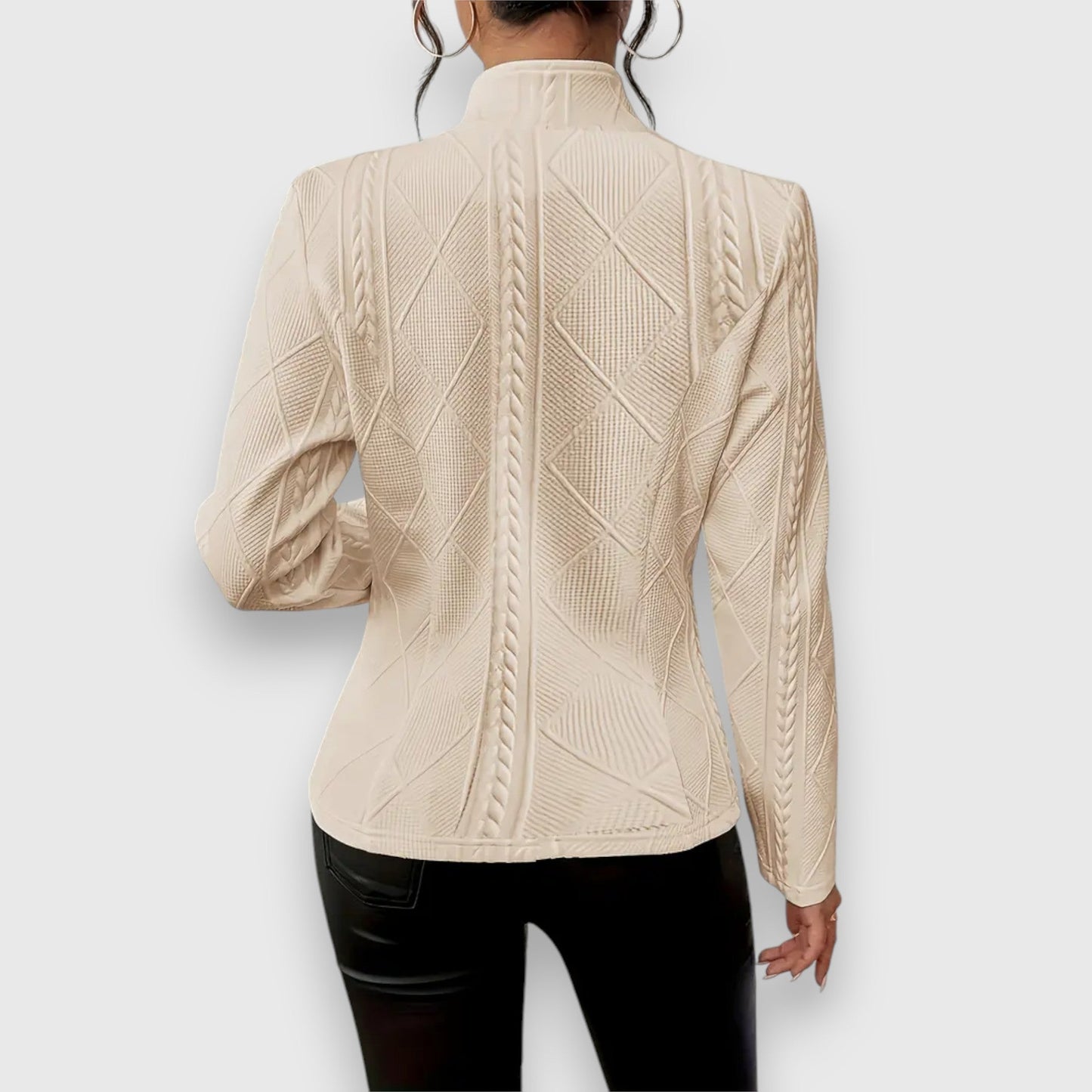Clara – Veste Texturée Chic