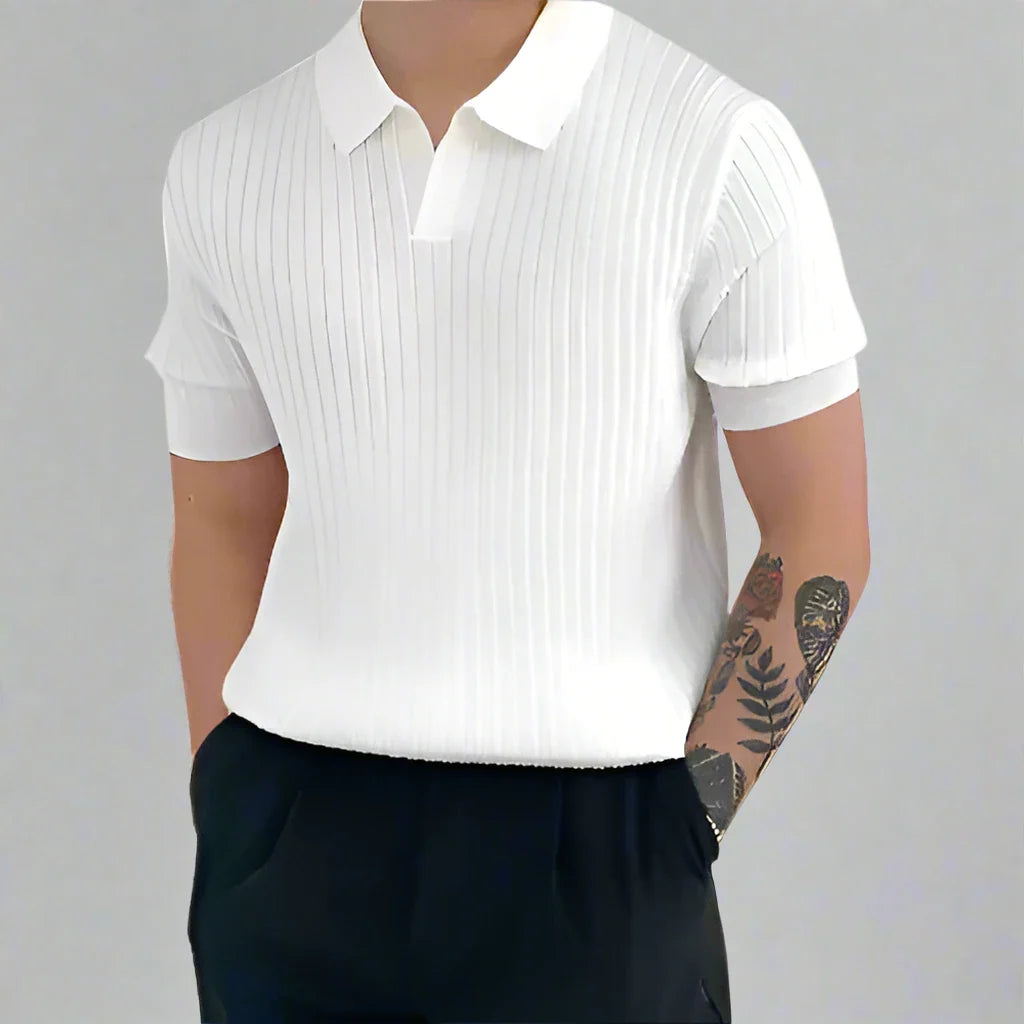 CAVALLO -Silk Mesh POLO Shirt
