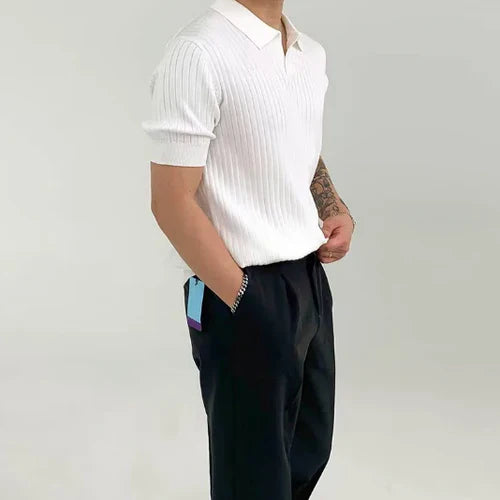 CAVALLO -Silk Mesh POLO Shirt