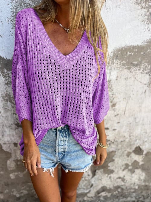 Tina – Pull en Maille Aérée