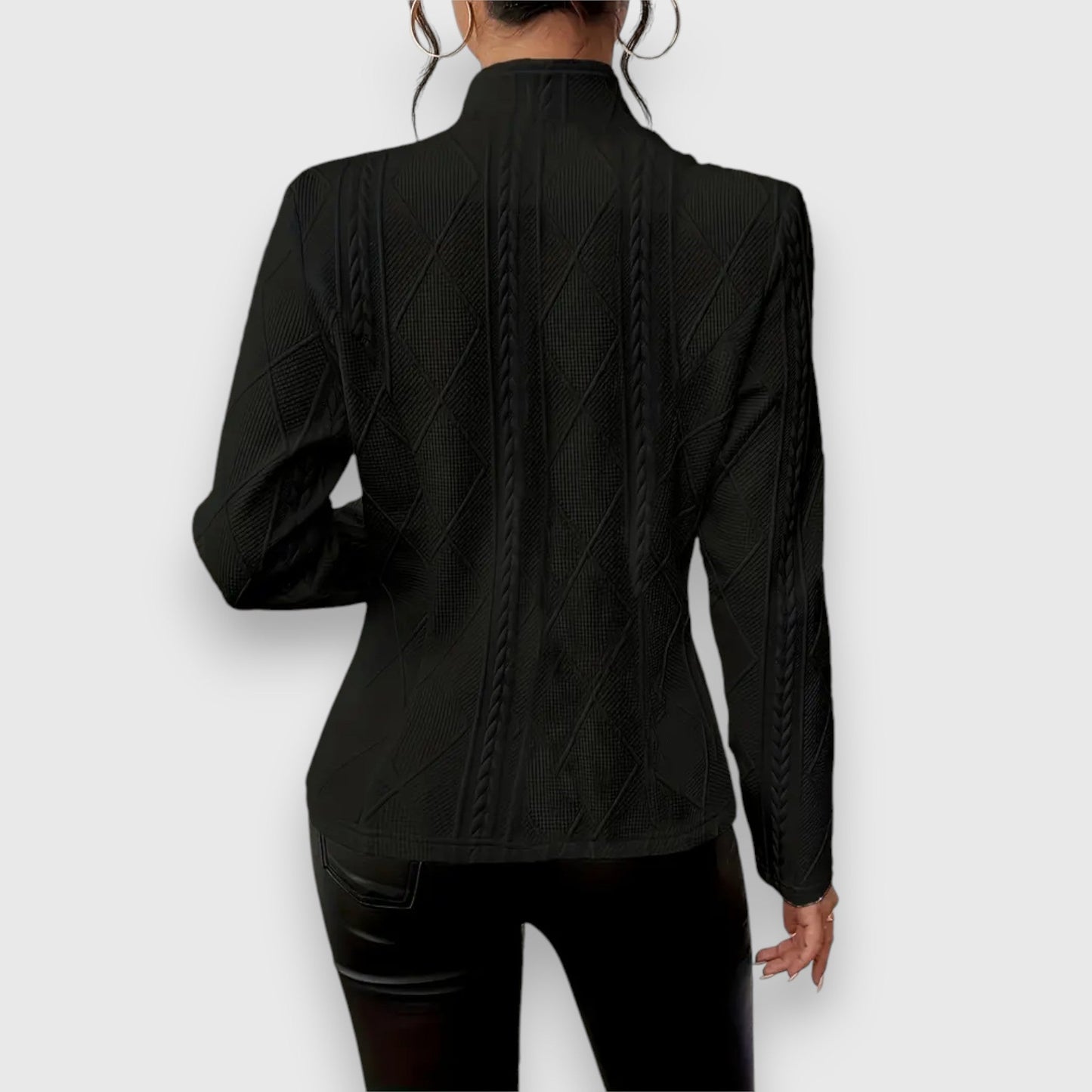 Clara – Veste Texturée Chic