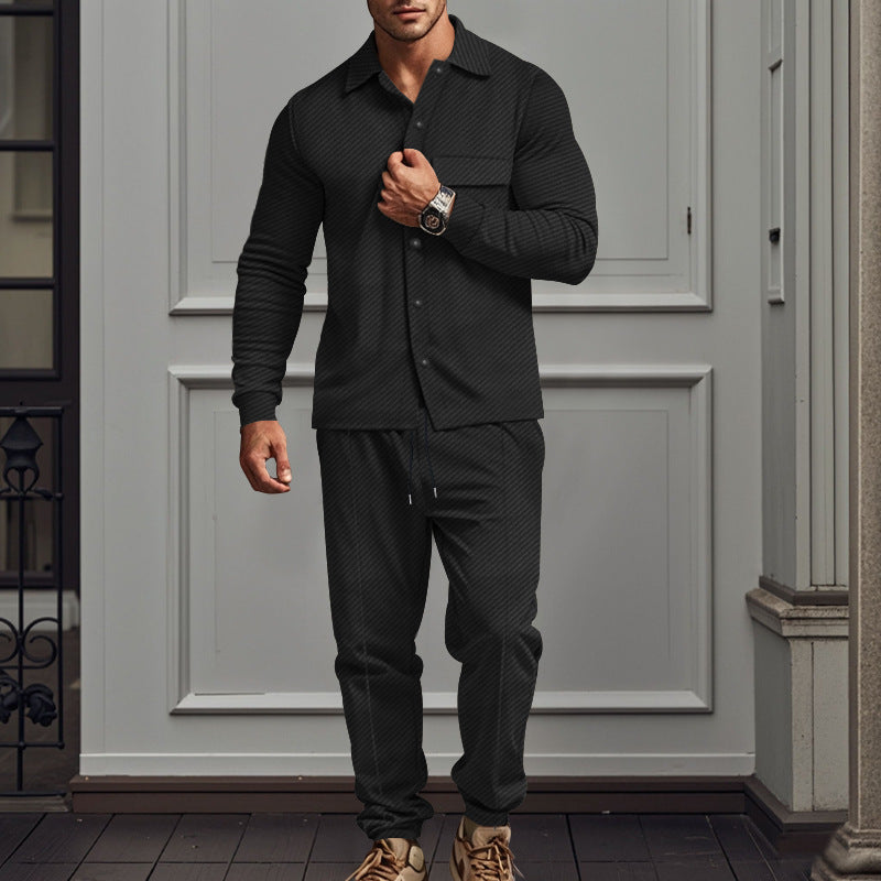 CAVALLO - Jacquard-Lapel-Zweiteiler-Set