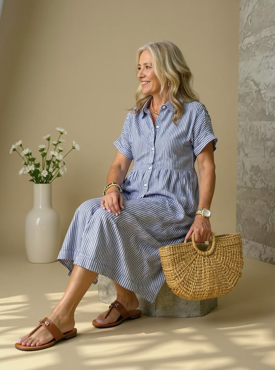 LUNE – Marla Button Dress