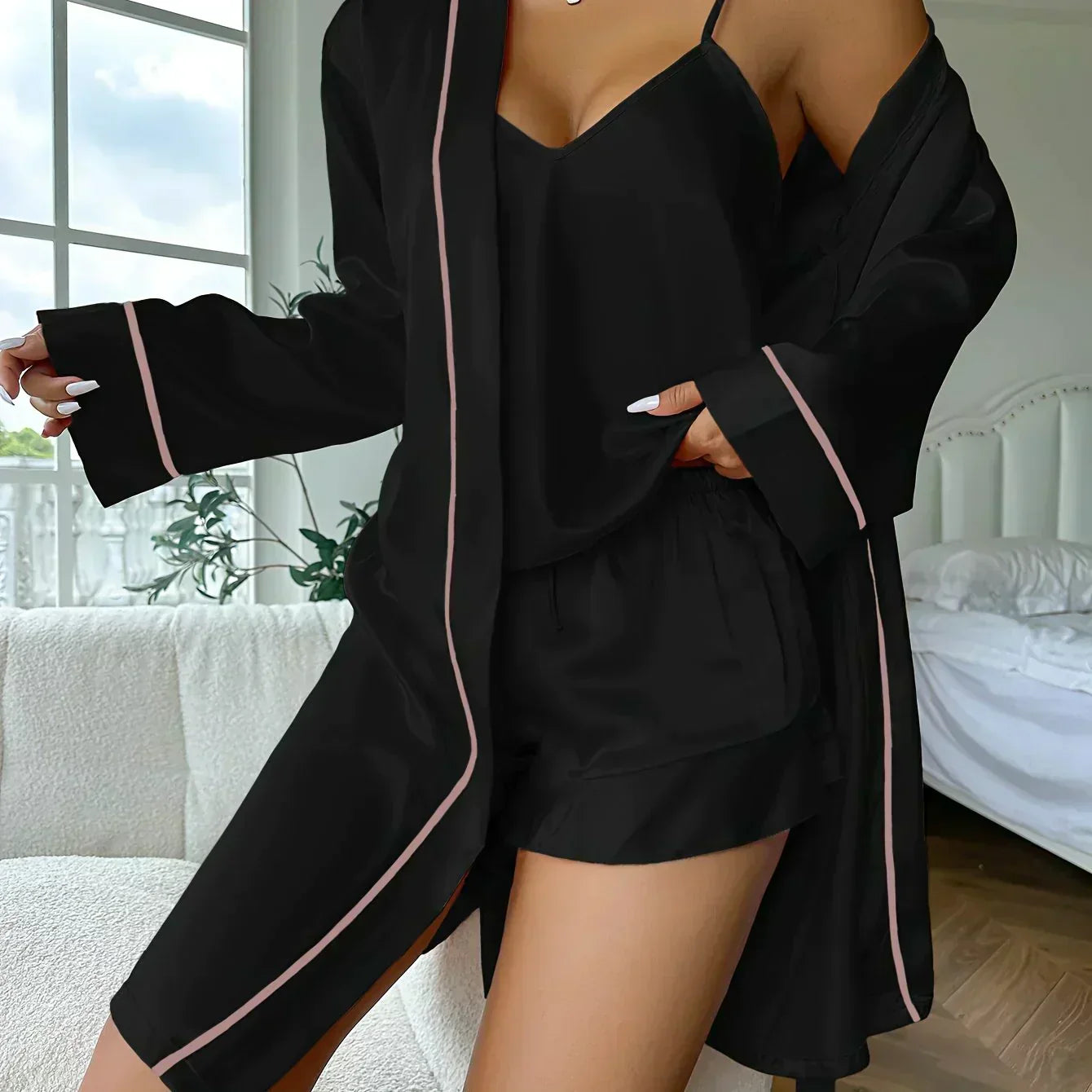 Félicité – Bequemes 3-teiliges Pyjama-Set