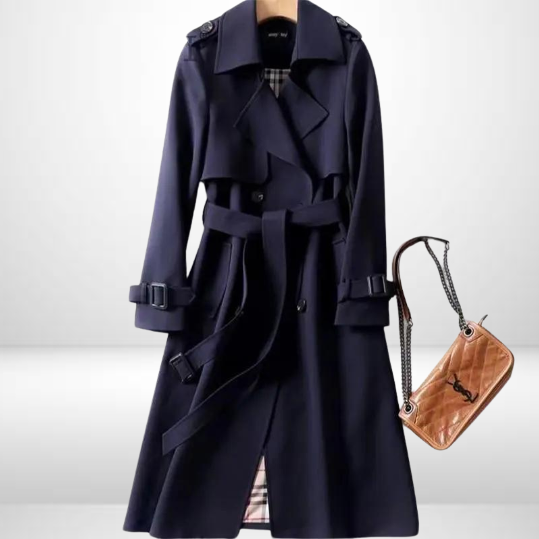 Élodie – Trench Élégant à Ceinture