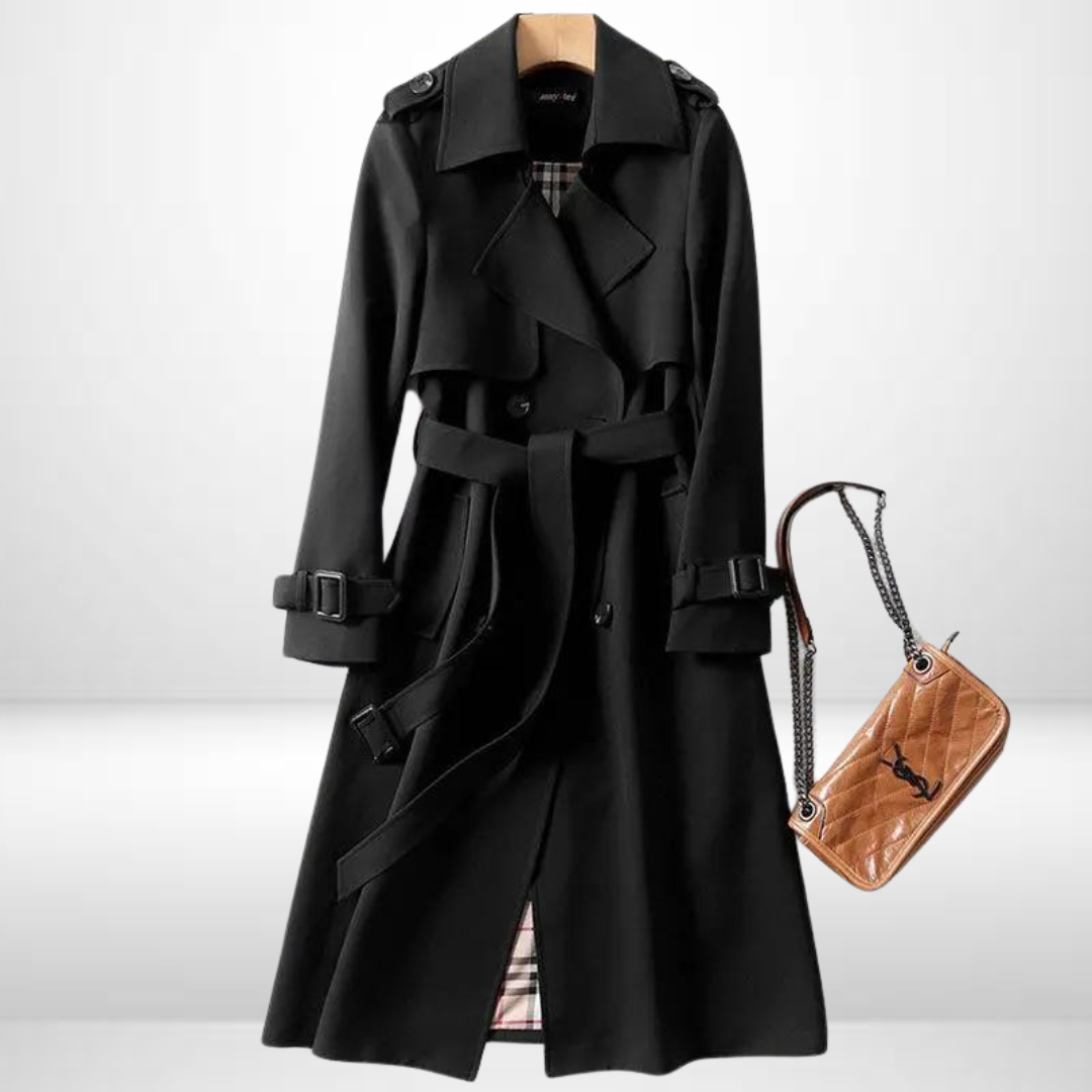 Élodie – Trench Élégant à Ceinture