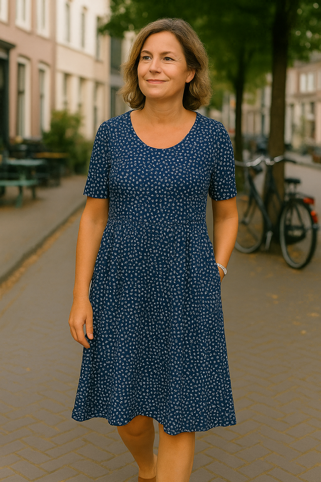 AZZURA™ - ELEGANTE BUIKBEDEKKENDE JURK
