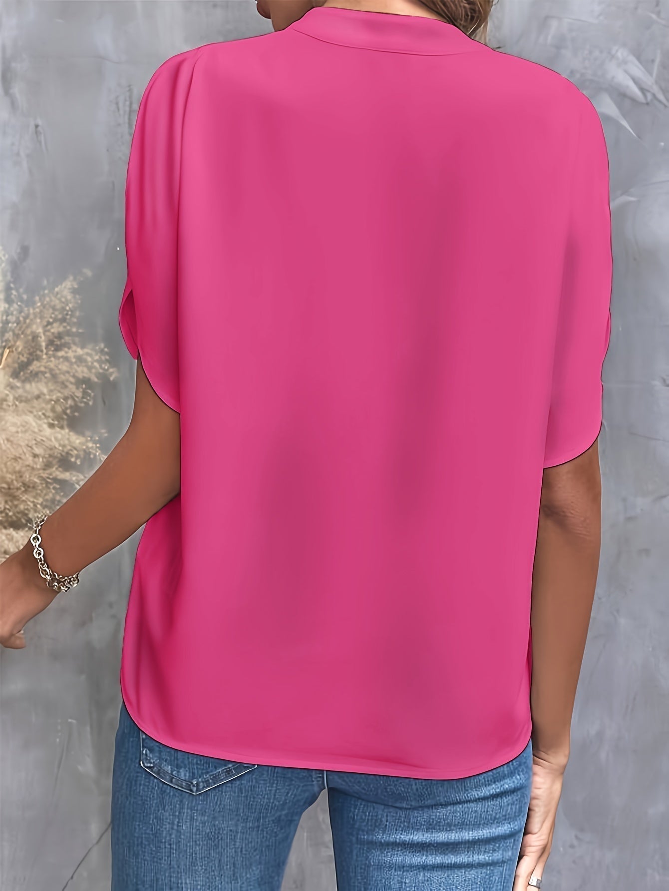 Élina – Blouse Élégante à Manches Ouvertes
