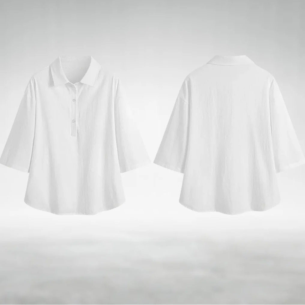 LUNE – Pure Linen Comfort Blouse