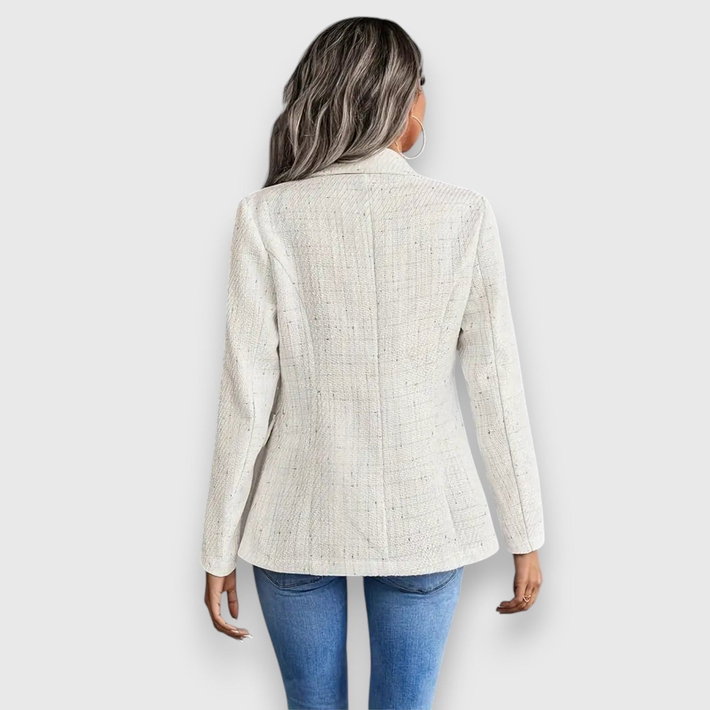 Claire – Blazer texturé chic
