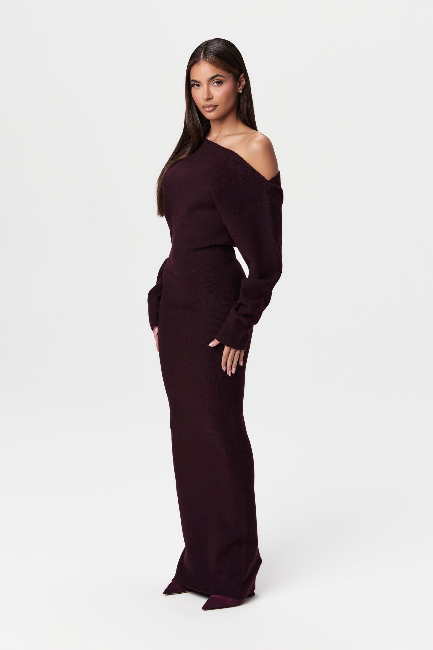 Élina – Robe Asymétrique en Maille