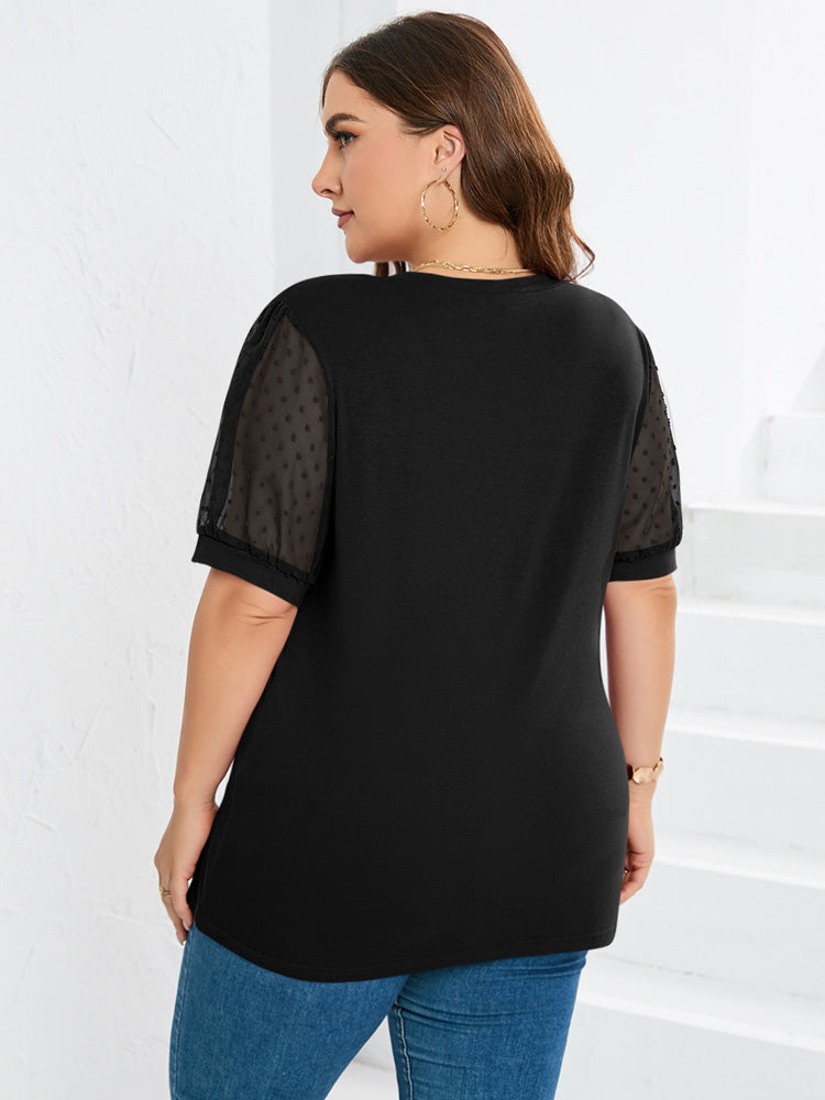 Estelle – Elegante Bluse mit Spitzenärmeln