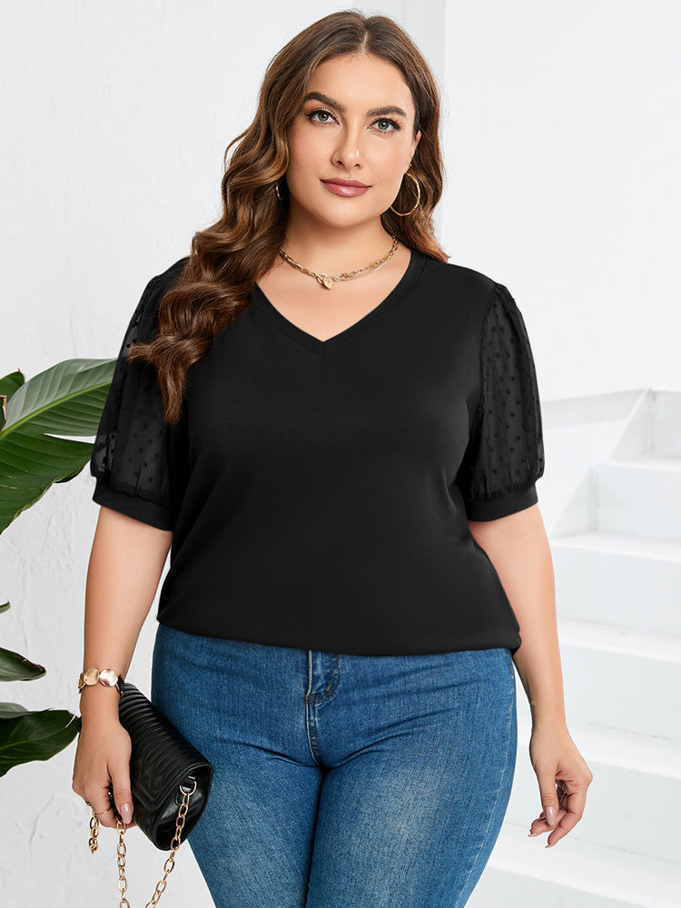 Estelle – Elegante Bluse mit Spitzenärmeln