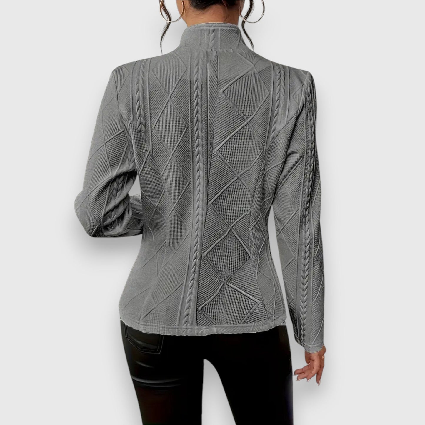 Clara – Veste Texturée Chic