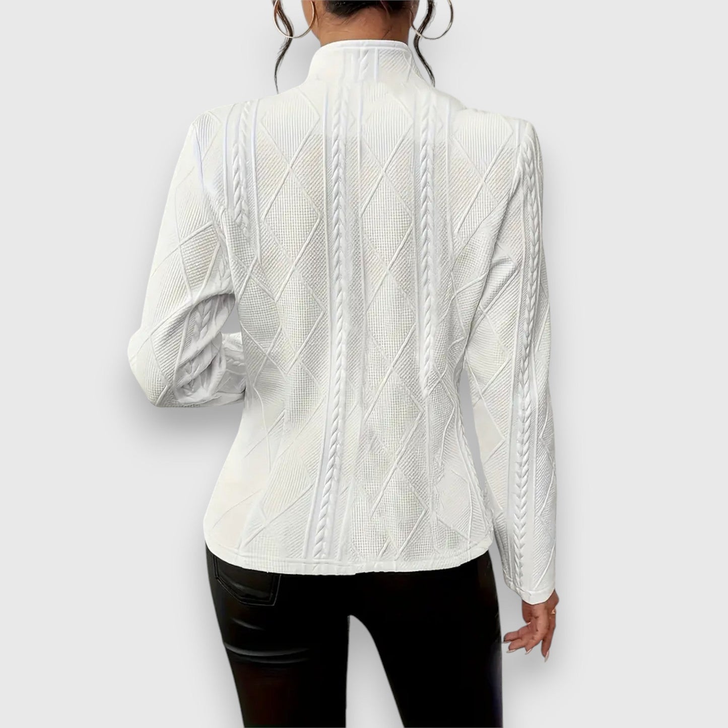 Clara – Veste Texturée Chic