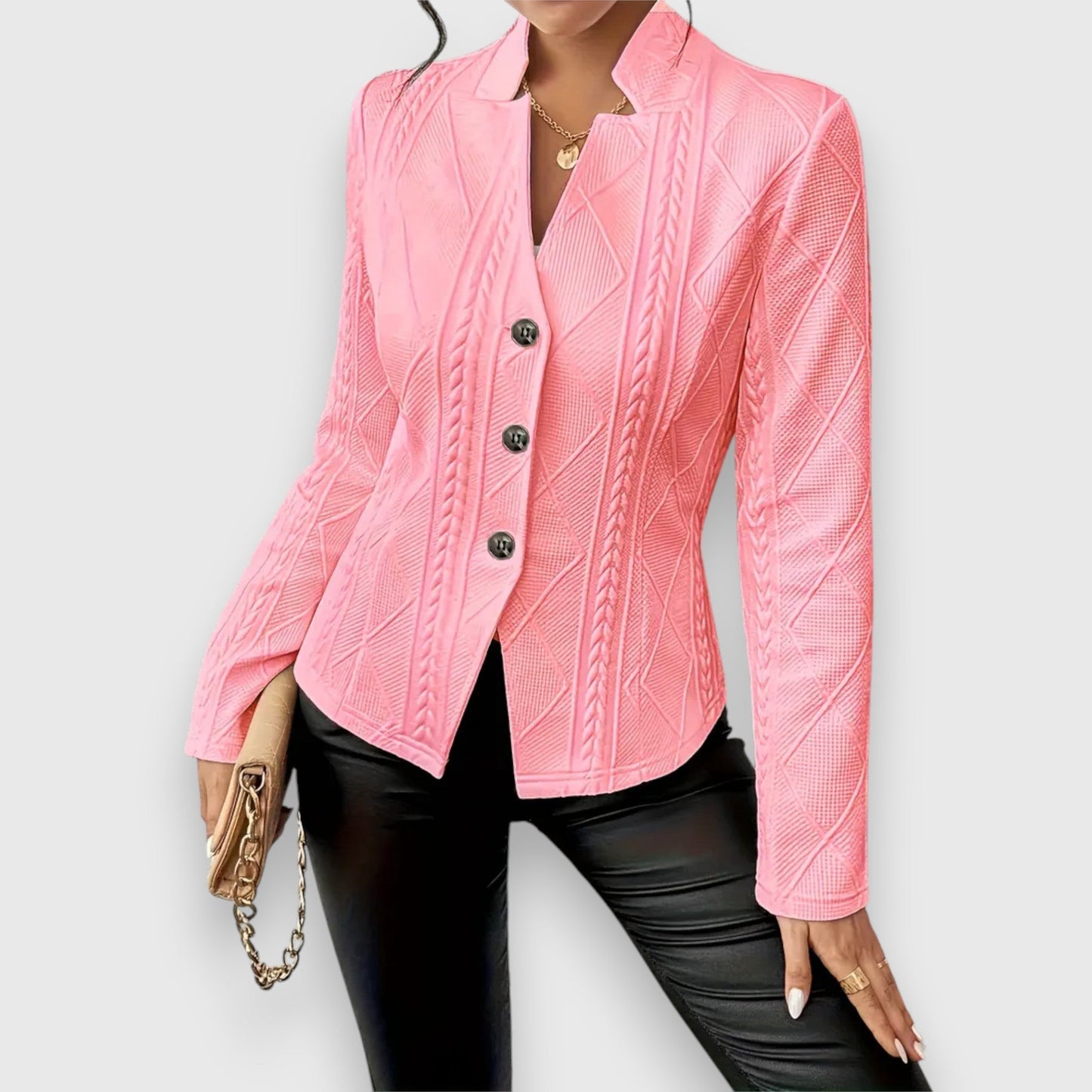 Clara – Veste Texturée Chic