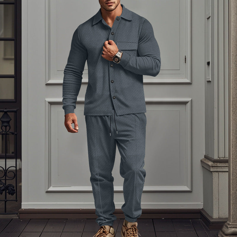 CAVALLO - Jacquard-Lapel-Zweiteiler-Set