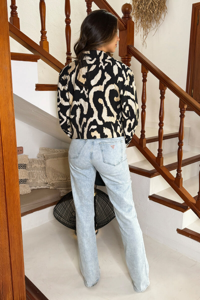 SÉNA – Blazer Motif Sauvage