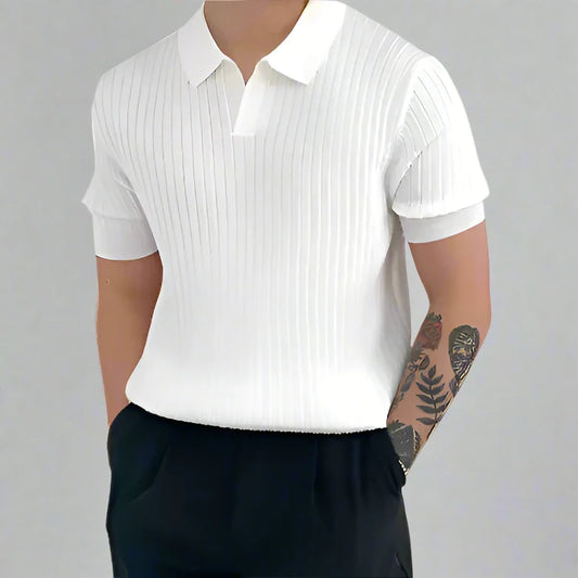 CAVALLO -Silk Mesh POLO Shirt