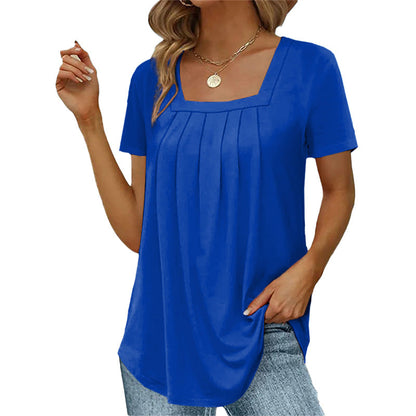 Clarisse – T-shirt Plissé Élégant