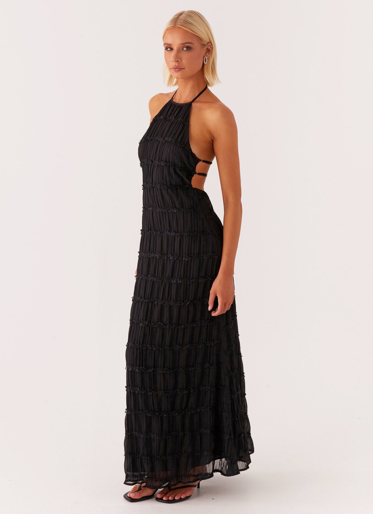 Élodie – Robe Longue à Volants