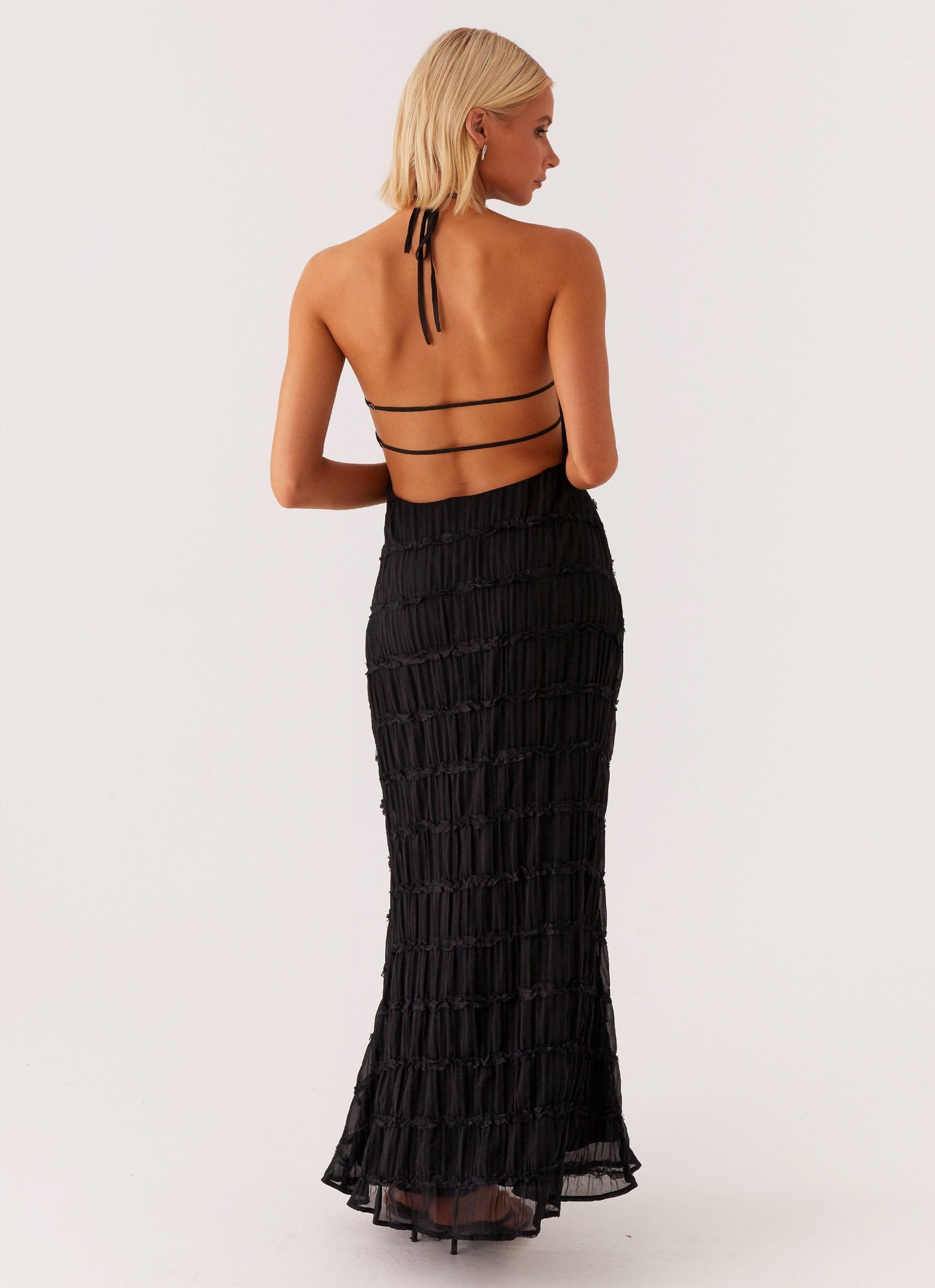 Élodie – Robe Longue à Volants