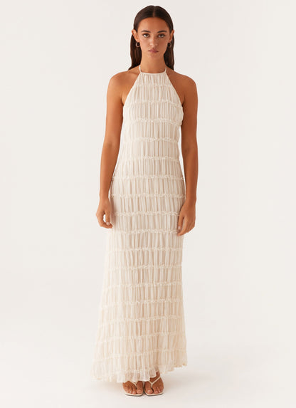 Élodie – Robe Longue à Volants