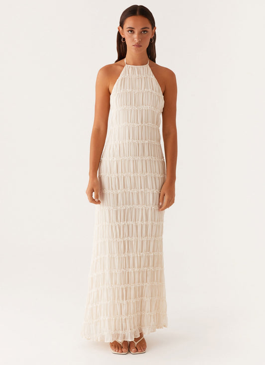 Élodie – Robe Longue à Volants