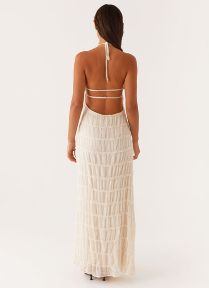 Élodie – Robe Longue à Volants