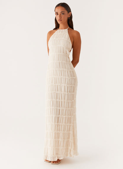 Élodie – Robe Longue à Volants