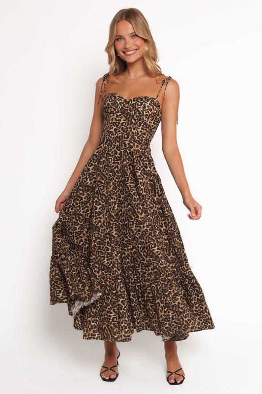 Ava – Robe Léopard Volantée