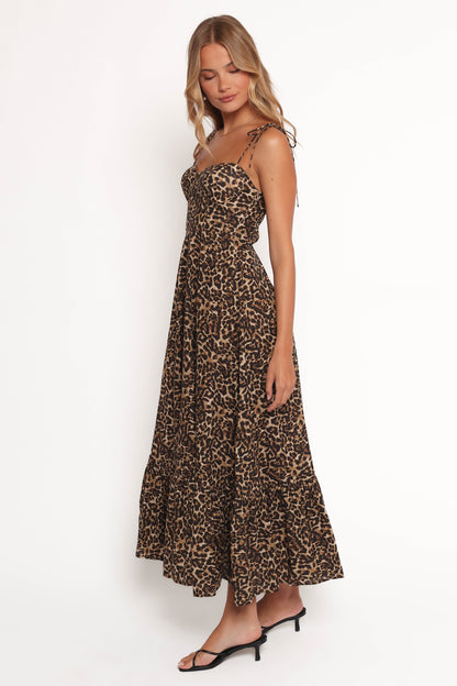 Ava – Robe Léopard Volantée