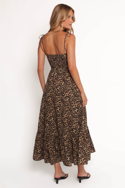 Ava – Robe Léopard Volantée