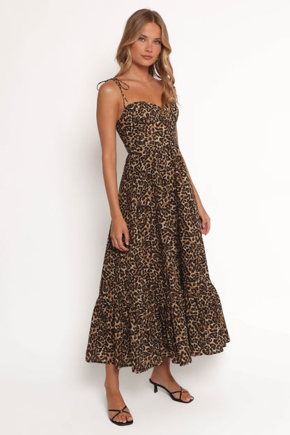 Ava – Robe Léopard Volantée