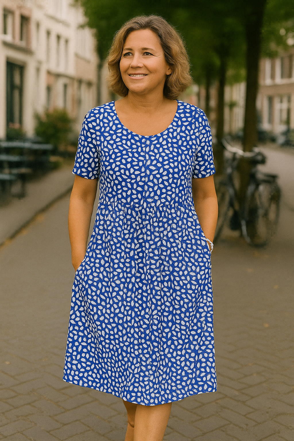 AZZURA™ - ELEGANTE BUIKBEDEKKENDE JURK