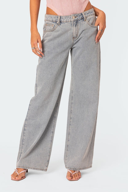 Lilou – Jean Oversize avec Détail Noeud
