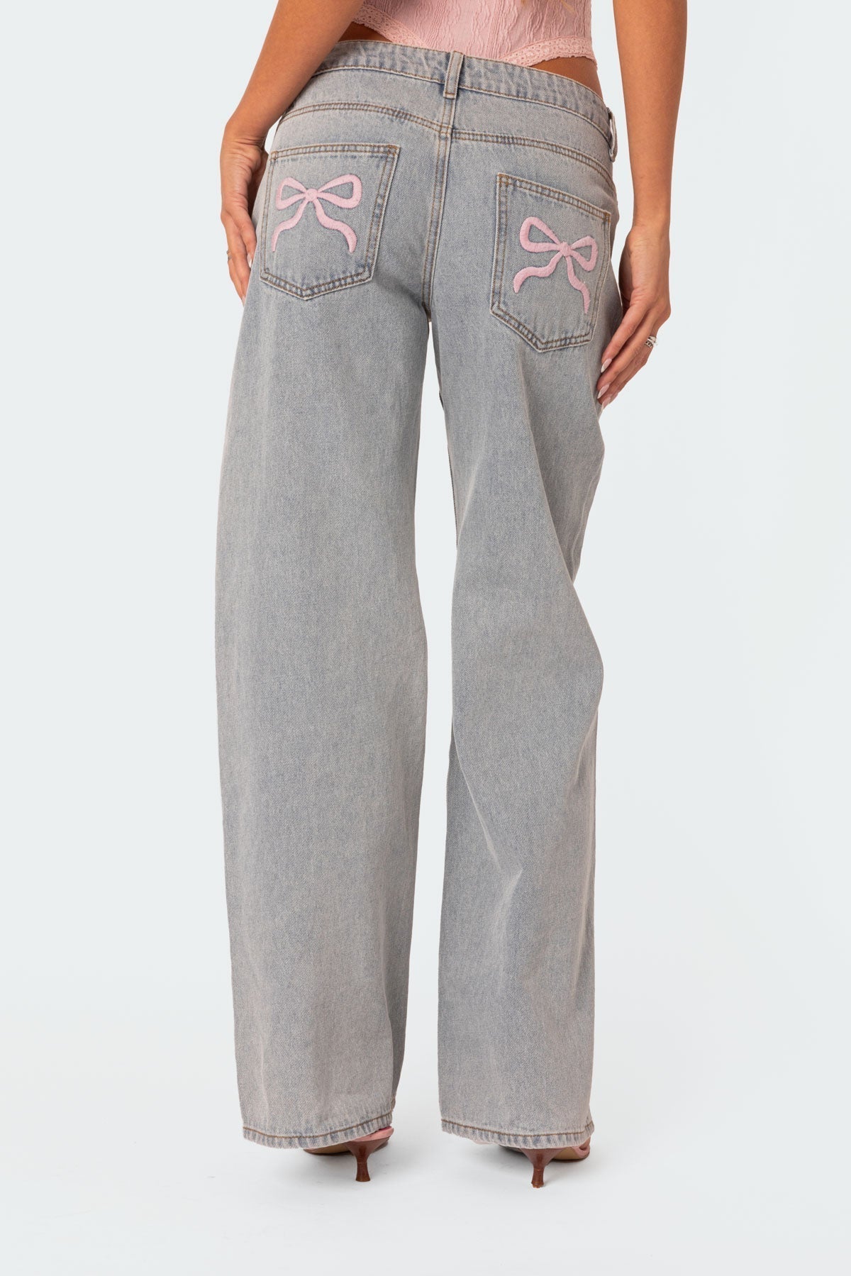 Lilou – Jean Oversize avec Détail Noeud