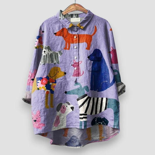 Amelie - Damenshirt mit Hundeprint