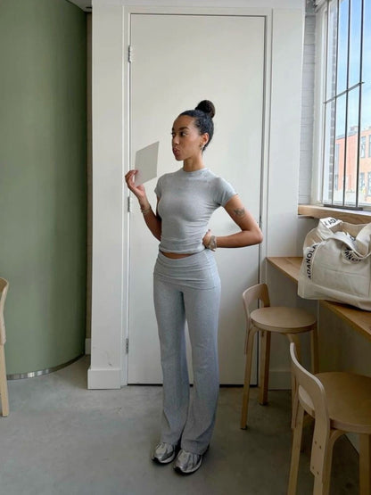 Élia – Ensemble Décontracté en Coton Stretch