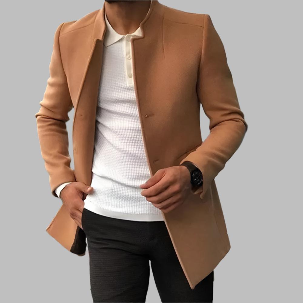 CAVALLO-Eleganter Herren Wollmantel