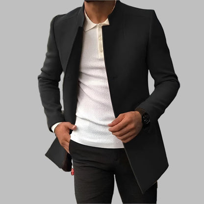 CAVALLO-Eleganter Herren Wollmantel