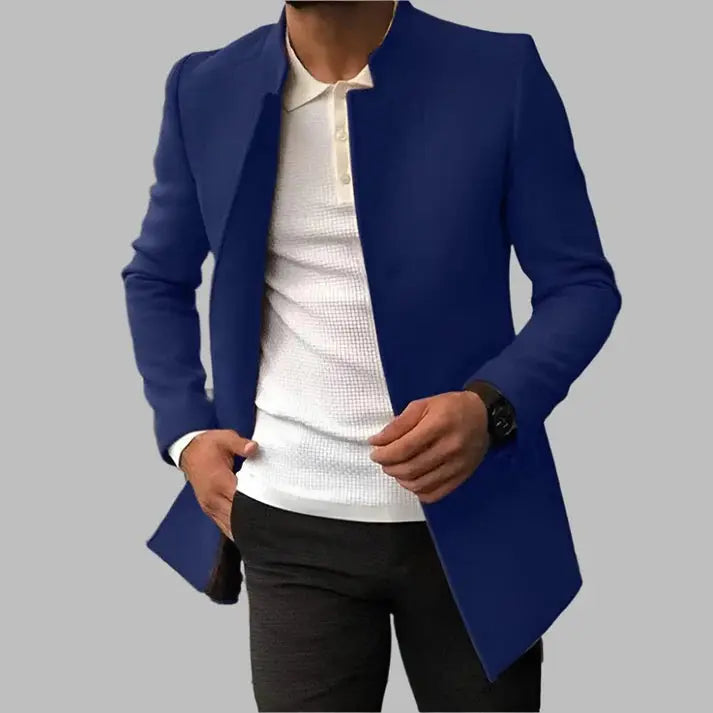 CAVALLO-Eleganter Herren Wollmantel