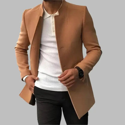 CAVALLO-Eleganter Herren Wollmantel