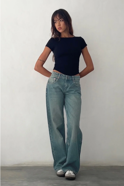 Mila – Jean Taille Basse Oversize