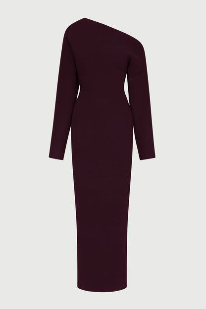 Élina – Robe Asymétrique en Maille
