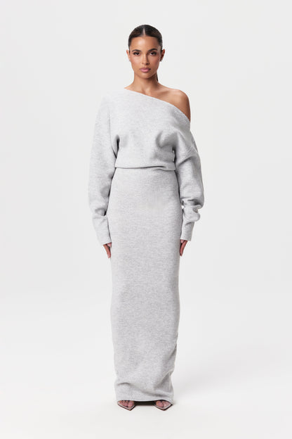 Élina – Robe Asymétrique en Maille