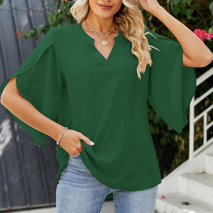 Celina – Elegante Bluse mit Schmetterlingsärmeln