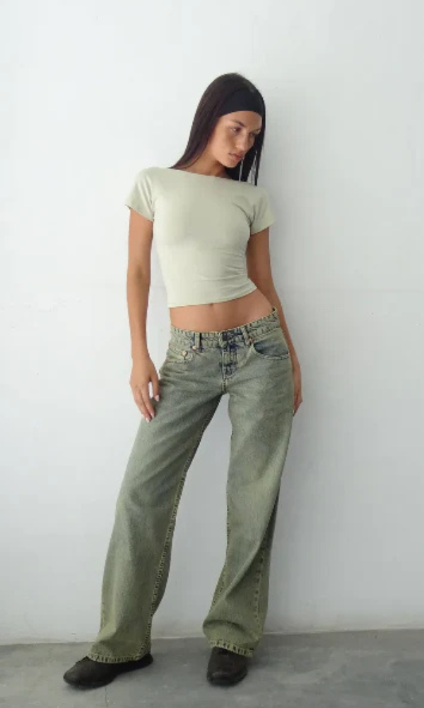 Mila – Jean Taille Basse Oversize