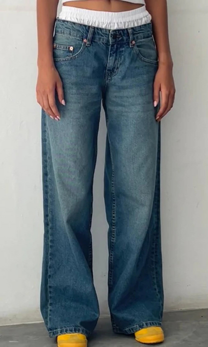 Mila – Jean Taille Basse Oversize