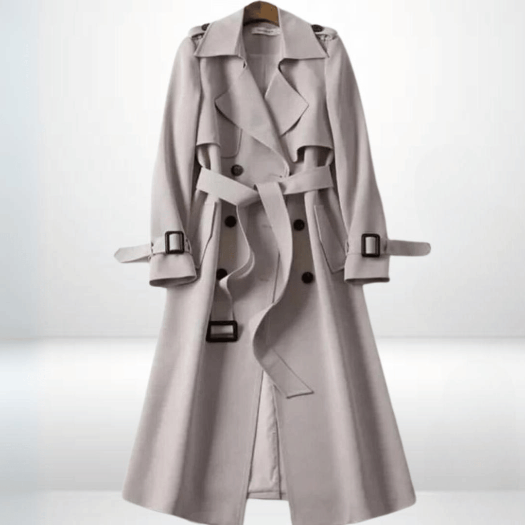 Élodie – Trench Élégant à Ceinture
